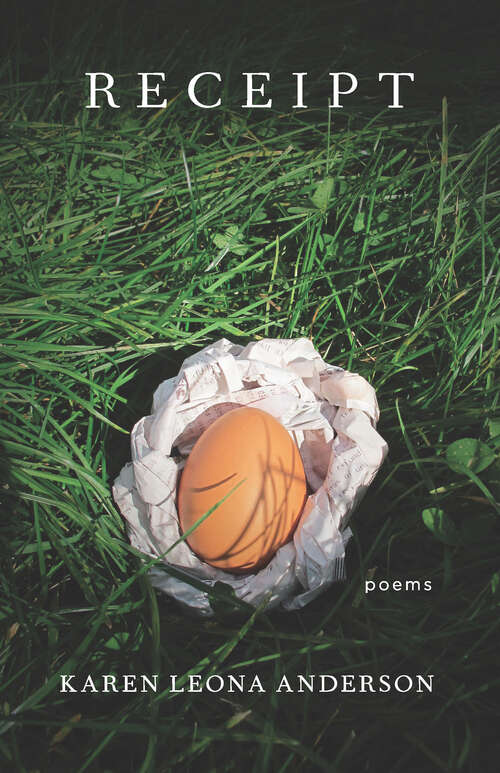 Book cover of Receipt: Poems
