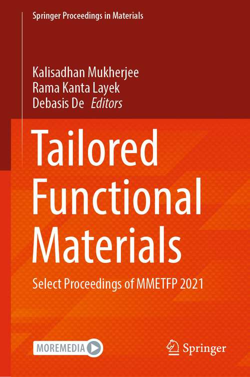 Tailored Functional Materials: Select Proceedings of MMETFP 2021 (Springer Proceedings in Materials #15)