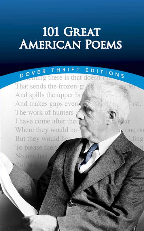 Book cover of 101 Great American Poems (Dover Thrift Editions)