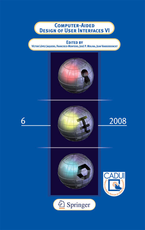 Book cover of Computer-Aided Design of User Interfaces VI