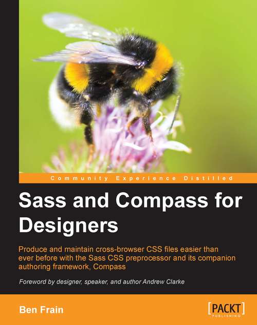 Book cover of Sass and Compass for Designers