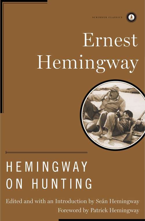 Book cover of Hemingway on Hunting