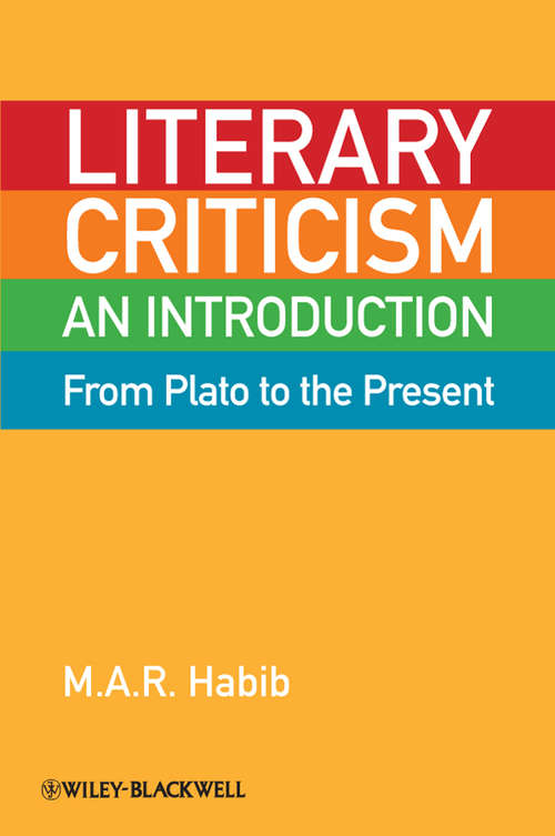 Book cover of Literary Criticism from Plato to the Present