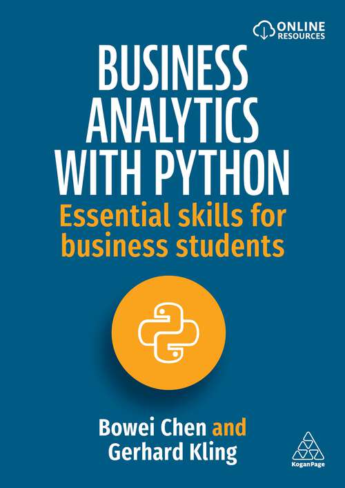 Book cover of Business Analytics with Python: Essential Skills for Business Students (1)