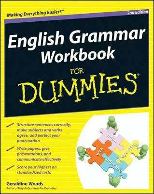 Book cover of English Grammar Workbook For Dummies