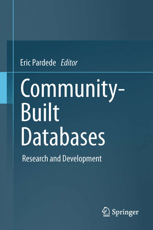 Book cover of Community-Built Databases