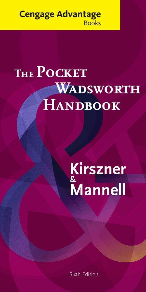 Book cover of The Pocket Wadsworth Handbook (Sixth Edition)