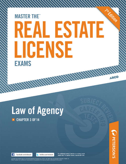 Book cover of Master the Real Estate License Exams: Chapter 3 of 14