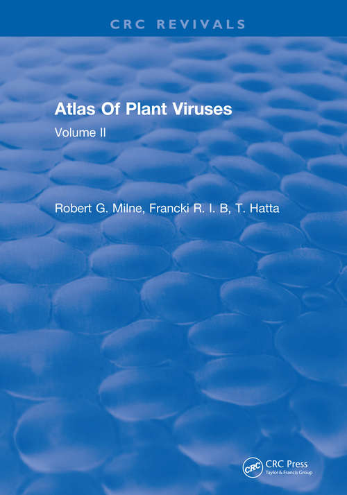 Book cover of Atlas Of Plant Viruses: Volume II