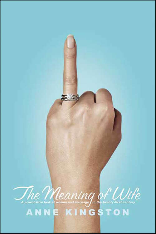 Book cover of The Meaning of Wife: A Provocative Look at Women and Marriage in the Twenty-First Century