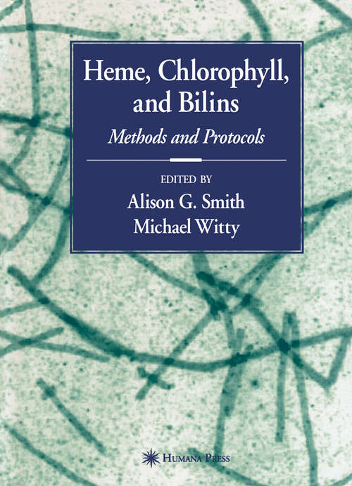 Book cover of Heme, Chlorophyll, and Bilins