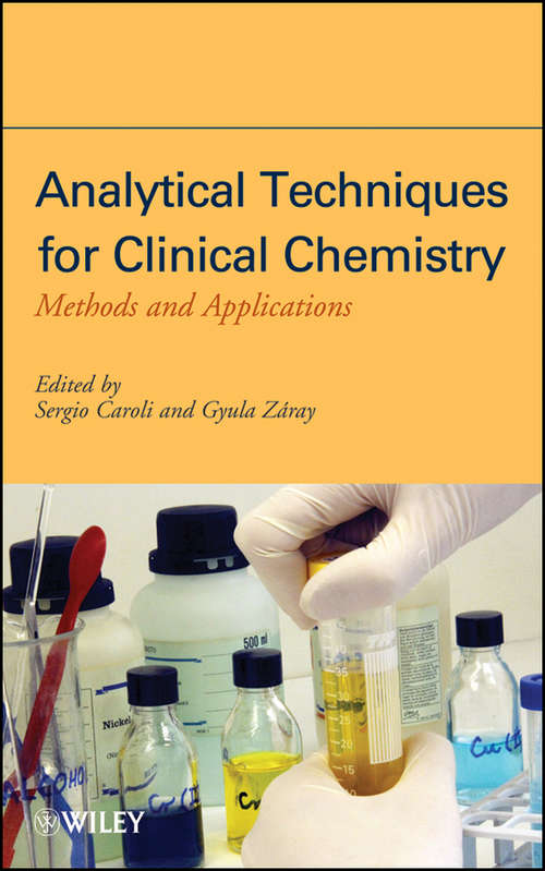Book cover of Analytical Techniques for Clinical Chemistry