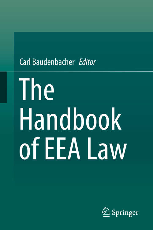 Book cover of The Handbook of EEA Law