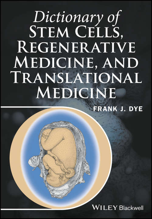 Book cover of Dictionary of Stem Cells, Regenerative Medicine, and Translational Medicine