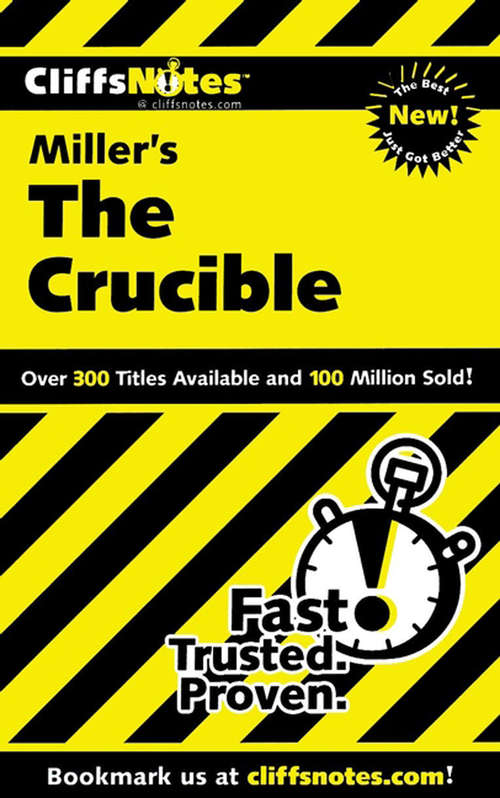Book cover of CliffsNotes on Miller's The Crucible