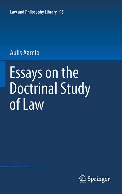 Book cover of Essays on the Doctrinal Study of Law