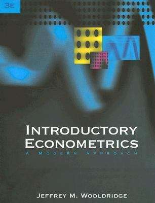 Book cover of Introductory Econometrics: A Modern Approach (Third Edition)