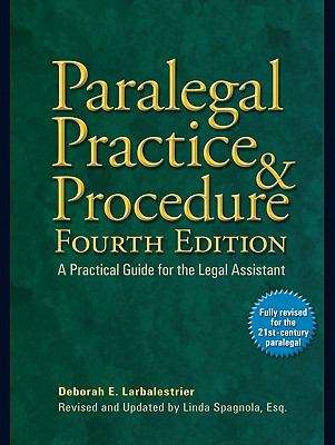Book cover of Paralegal Practice & Procedure (Fourth Edition)