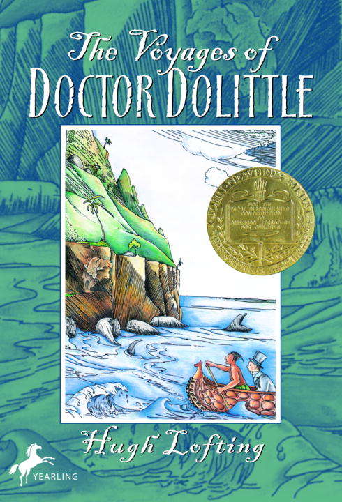 Book cover of The Voyages of Doctor Dolittle: The Original 1922 Edition With Actual Illustrations By The Author (Doctor Dolittle Series)