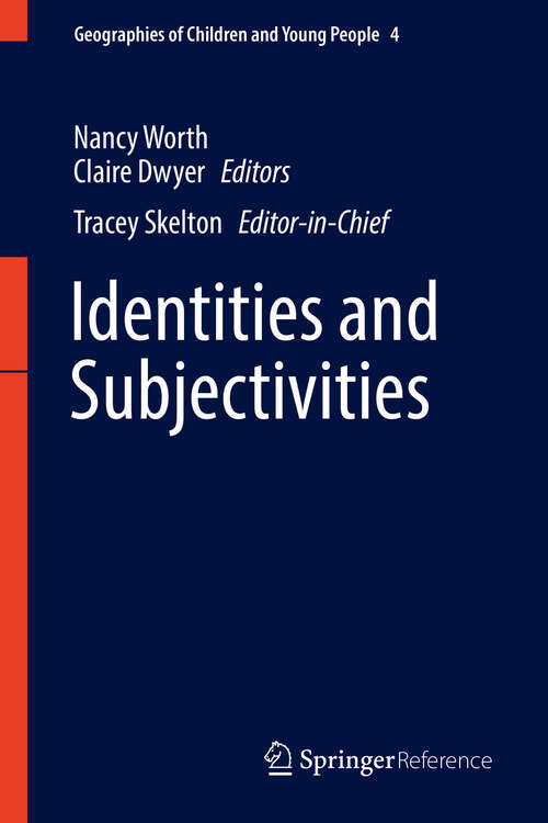 Book cover of Identities and Subjectivities