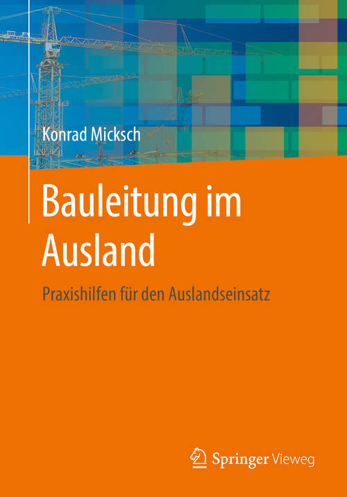 Book cover of Bauleitung im Ausland