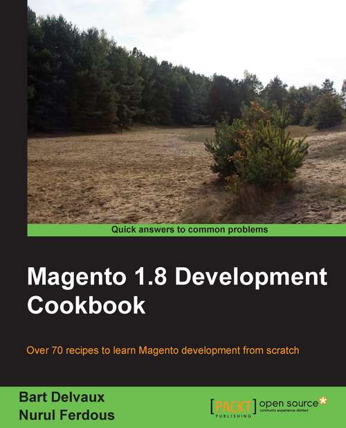 Book cover of Magento 1.8 Development Cookbook