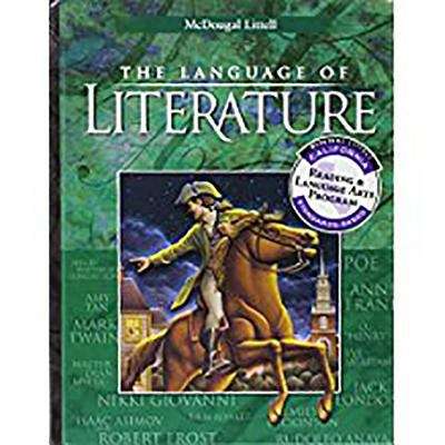 Book cover of The Language of Literature (Grade 8, California Edition)