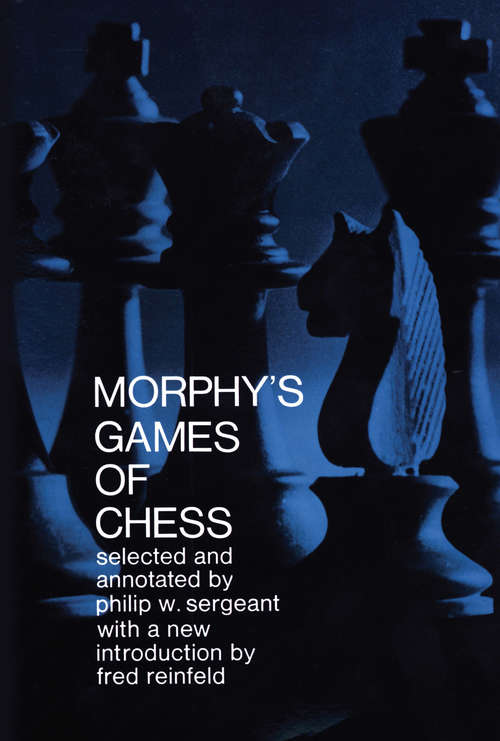 Book cover of Morphy's Games of Chess