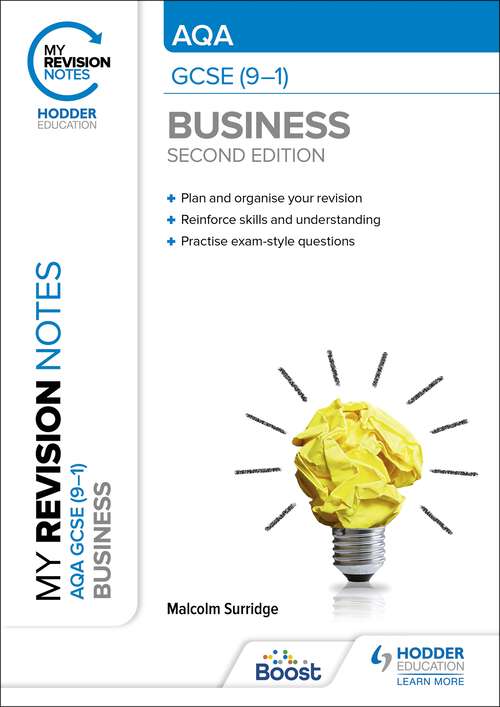 Book cover of My Revision Notes: AQA GCSE (9-1) Business Second Edition