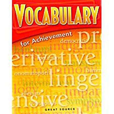 Book cover of Vocabulary for Achievement (Introductory Course)