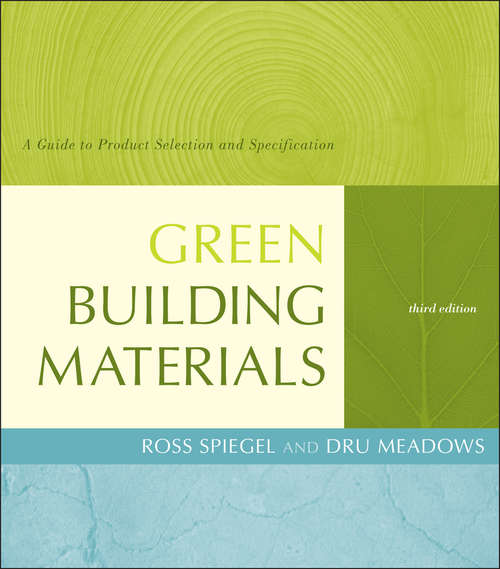 Book cover of Green Building Materials