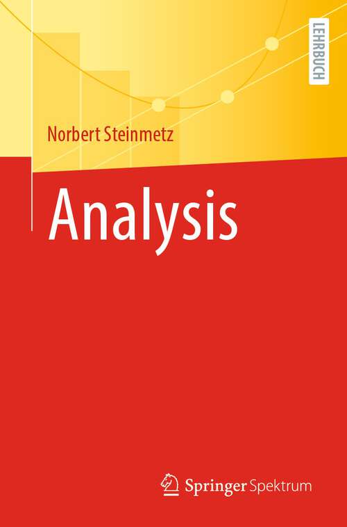 Book cover of Analysis (2024)