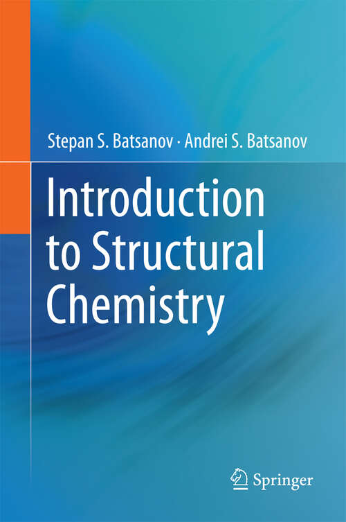 Book cover of Introduction to Structural Chemistry (2012)