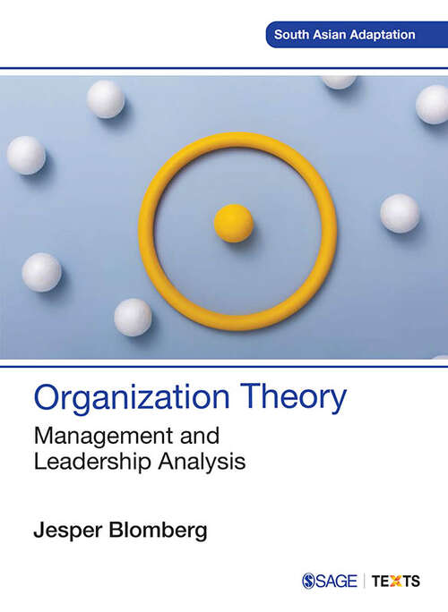 Book cover of Organization Theory: Management and Leadership Analysis