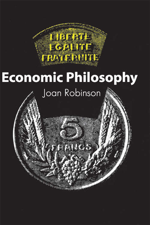Book cover of Economic Philosophy (Pelican Ser.)
