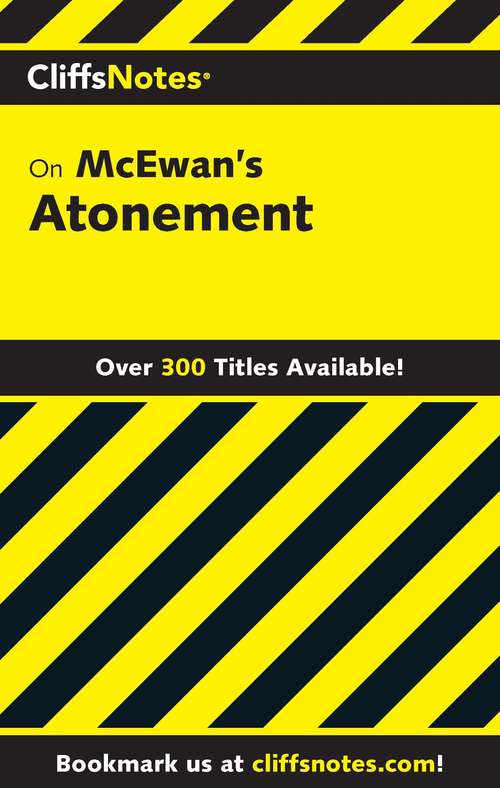 Book cover of CliffsNotes on McEwan's Atonement