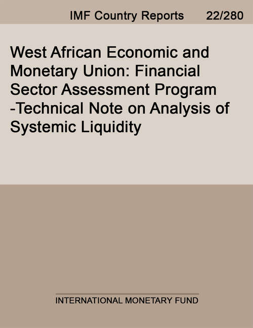 Book cover of West African Economic and Monetary Union: Financial Sector Assessment Program-Technical Note on Analysis of Systemic Liquidity