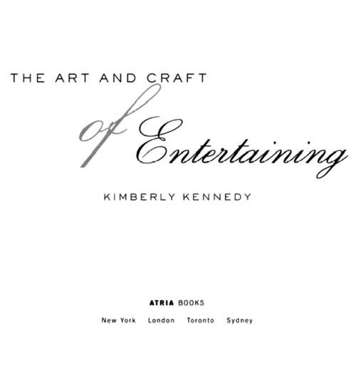 Book cover of The Art and Craft of Entertaining