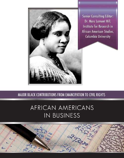 Book cover of African Americans in Business (Major Black Contributions from Emancipat)