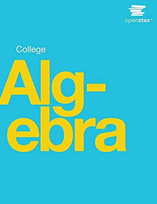 Book cover of College Algebra