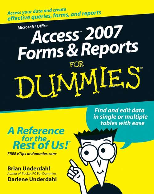 Book cover of Access 2007 Forms and Reports For Dummies
