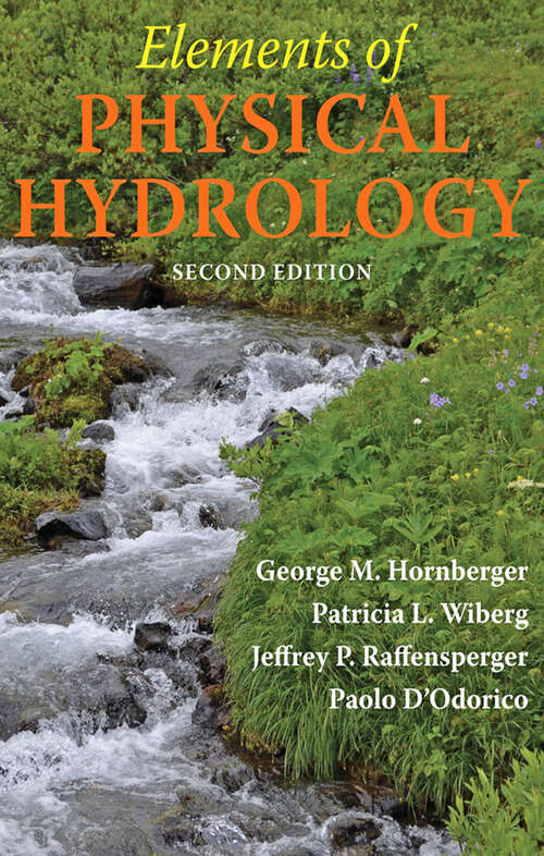 Book cover of Elements of Physical Hydrology (second edition)