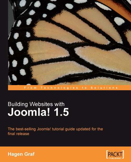 Book cover of Building Websites with Joomla! v1.0