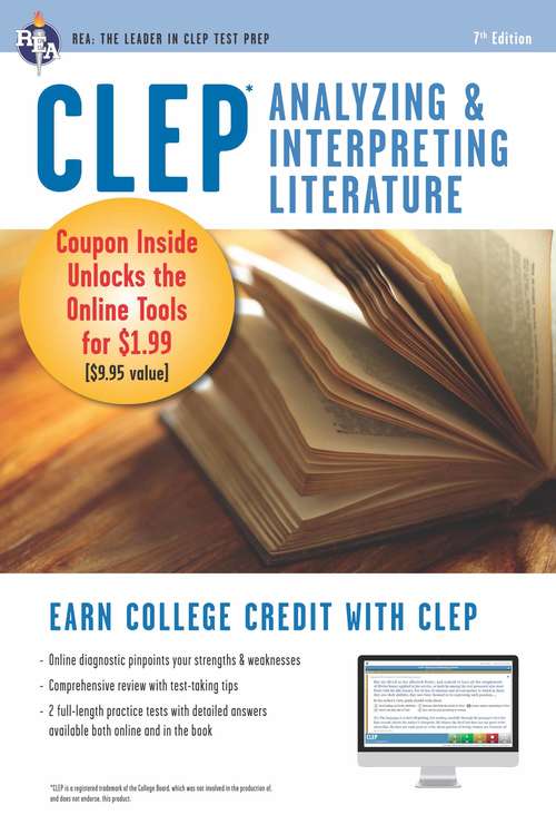 CLEP Analyzing & Interpreting Literature Book + Online