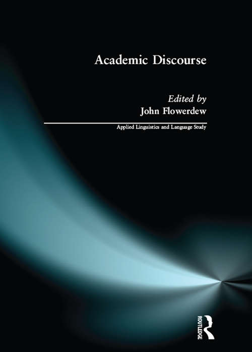 Book cover of Academic Discourse (Applied Linguistics and Language Study)
