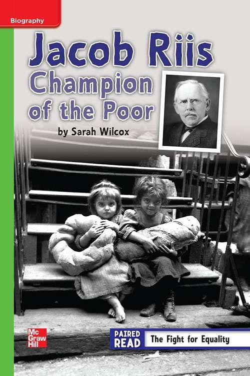 Book cover of Jacob Riis: Champion of the Poor [Beyond Level, Grade 4]