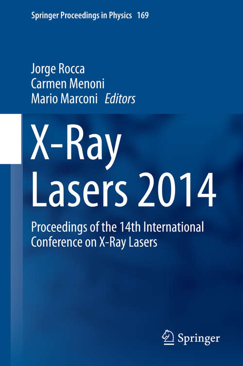 Book cover of X-Ray Lasers 2014