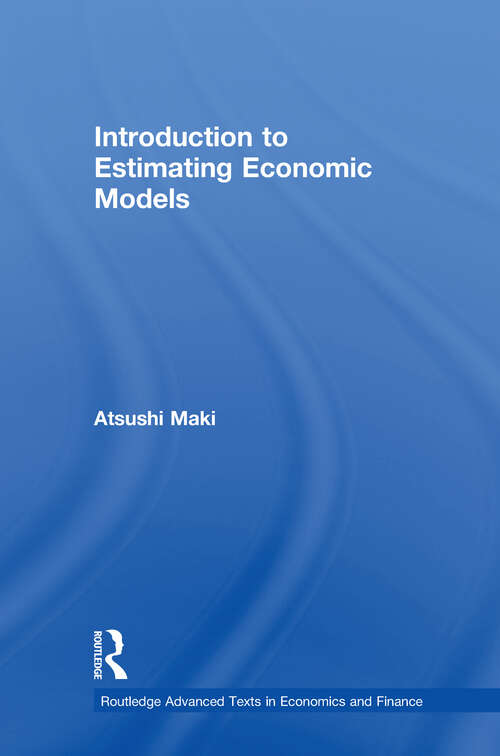 Book cover of Introduction to Estimating Economic Models