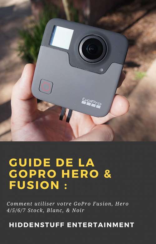 Book cover of Guide de la GoPro Hero & Fusion : Comment utiliser votre GoPro Fusion, Hero 4/5/6/7 Stock, Blanc, & Noir