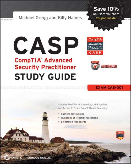 Book cover of CASP: CompTIA Advanced Security Practitioner Study Guide Authorized Courseware